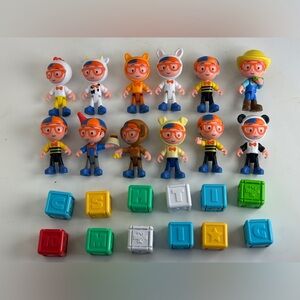 Blippi Jazwares Toy Figure Lot 24 Pieces Figures
